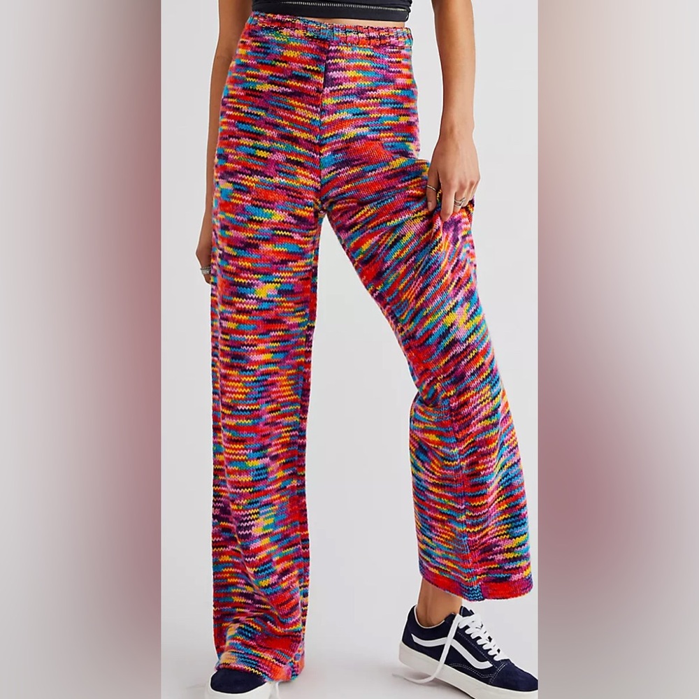 Free people Multicolor Knit Women's Pants